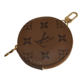 ルイ ヴィトン モノグラムリバース コインケース コインパース J02522 ブラウン PVC レディース LOUIS VUITTON 【中古】